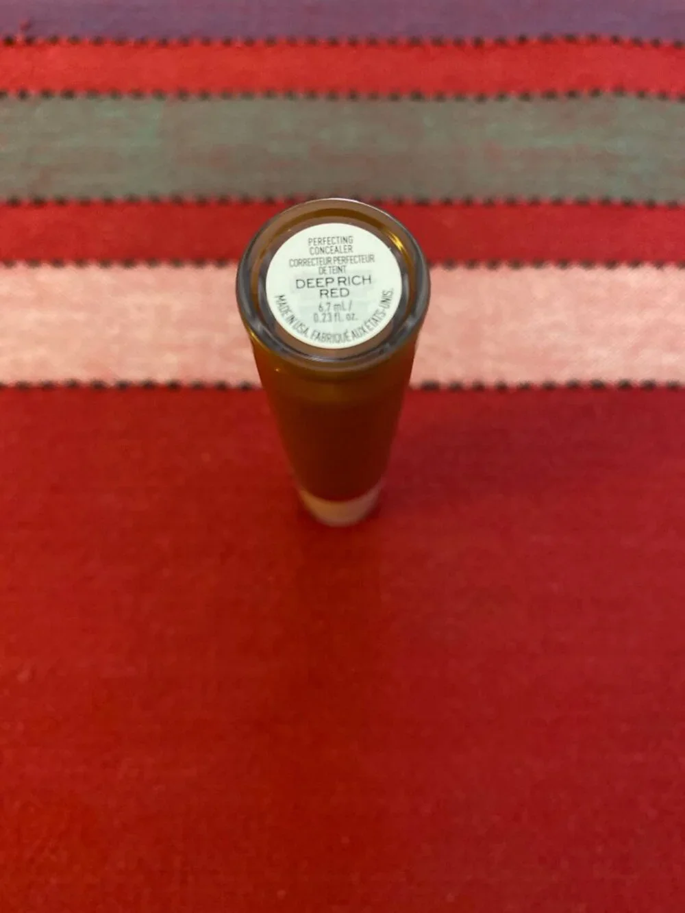Jaclyn Cosmetics Perfecting Concealer Deep Rich Red 6.7ML/0.23OZ NIB